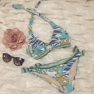 BCBG Tropical Retro Paisley Bikini 👙